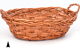 Oval Braided  Willow Bowl #4/2461
