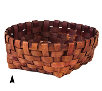 White Round Basket w/Liner #4118