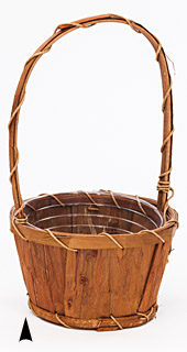 White Princess Basket w/Liner #4118/CW