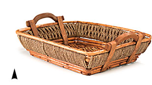 Oblong Willow & Seagrass Tray #3/60014