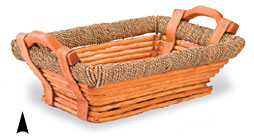 Oblong Willow Tray with Base #3/592