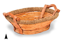 Oval Willow Tray with Base #3/590