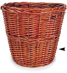 Round Willow Laundry Basket