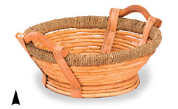 Round Willow Tray with Base #3/591