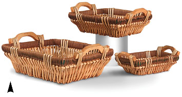 S/3 Oblong Willow Fancy Trays