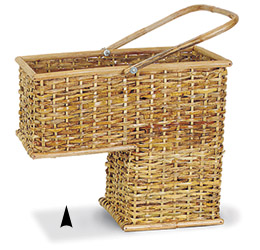 S/3 Willow Hampers w/Cloth Linings #5/409