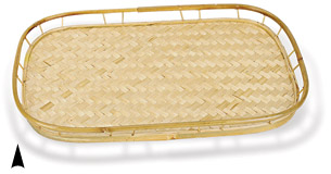 Oval Bamboo Galley Tray