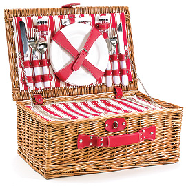 two-Person Willow Picnic Basket 