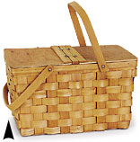Wood Picnic Basket #5/215