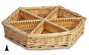 ?Octagon Willow Tray