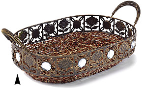 ?Octagon Willow Tray