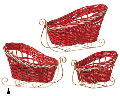 S/2 Red Gould Willow Sleds #29/2188R