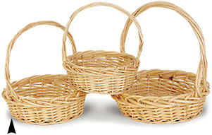 Round Heavy Willow Baskets #9/91192